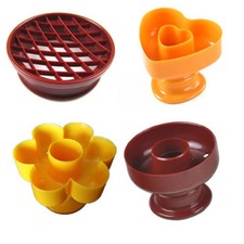 Cortador de moldes de pan de piña para hacer donuts forma redonda de girasol corazón de plástico 4 piezas