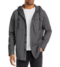 199 Men's KARL LAGERFELD PARIS Kendall Button Front Hooded Jacket Sz M