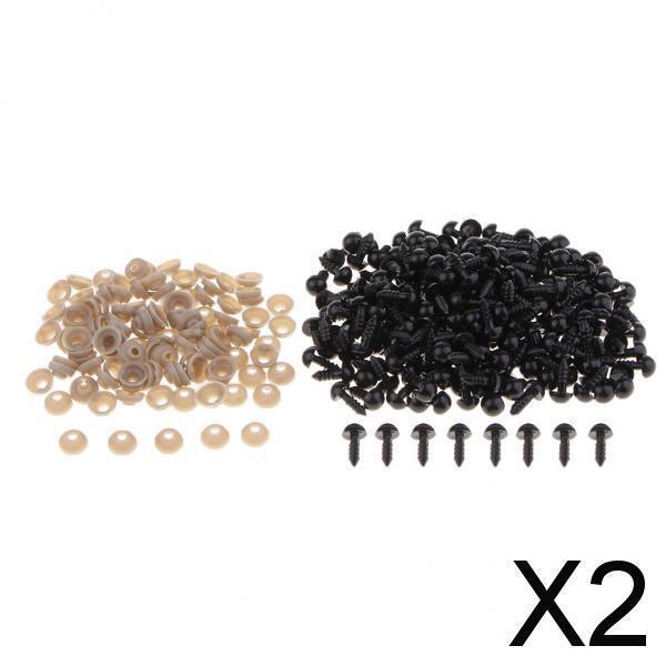 200 Stück Sicherheitsscheiben Set - 3 Größen Für Amigurumi Und Stofftiere