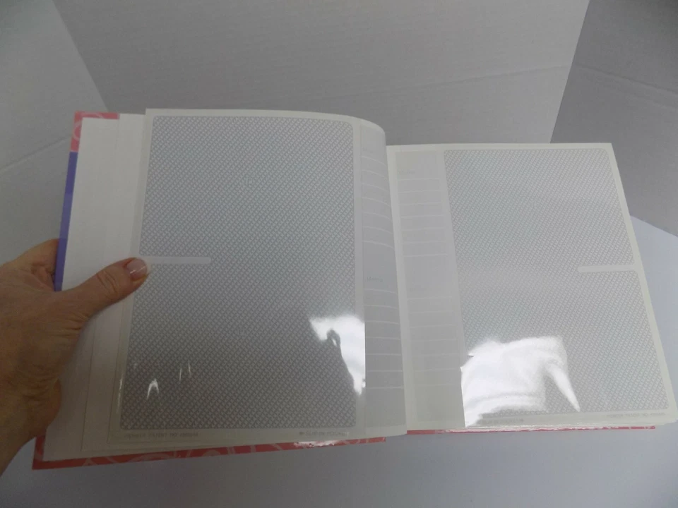 Álbum de fotos Pioneer 200 bolsillo apliques 3D corazón a rayas nota bidireccional 4X6 Foto 2 de 4