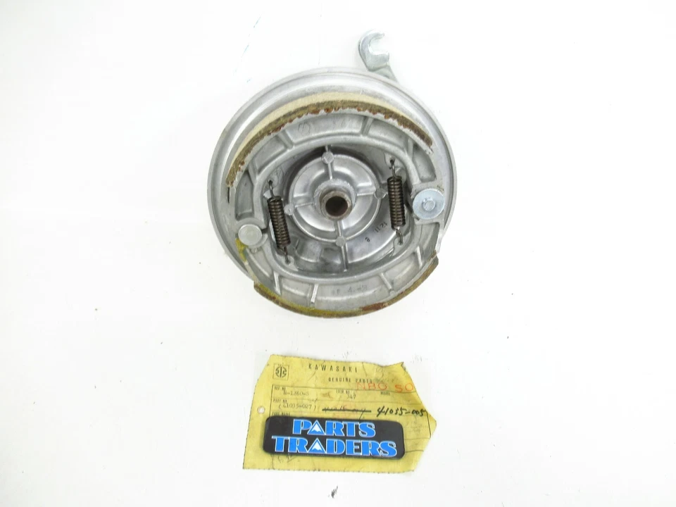 Conjunto de panel de freno delantero genuino Kawasaki F2TR 1967 F2 1971 41035-005 NUEVO DE STOCK Foto 2 de 3