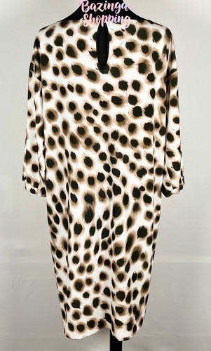 🌿 Extravagantes Designer Kleid Marc Cain creme schwarz Leo modern chic N4 🌿 - Bild 8 von 10