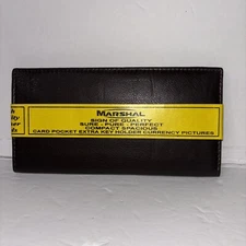 Genuine Leather  Credit Card Checkbook Cover Holder Plain Men’ s Women’s  New