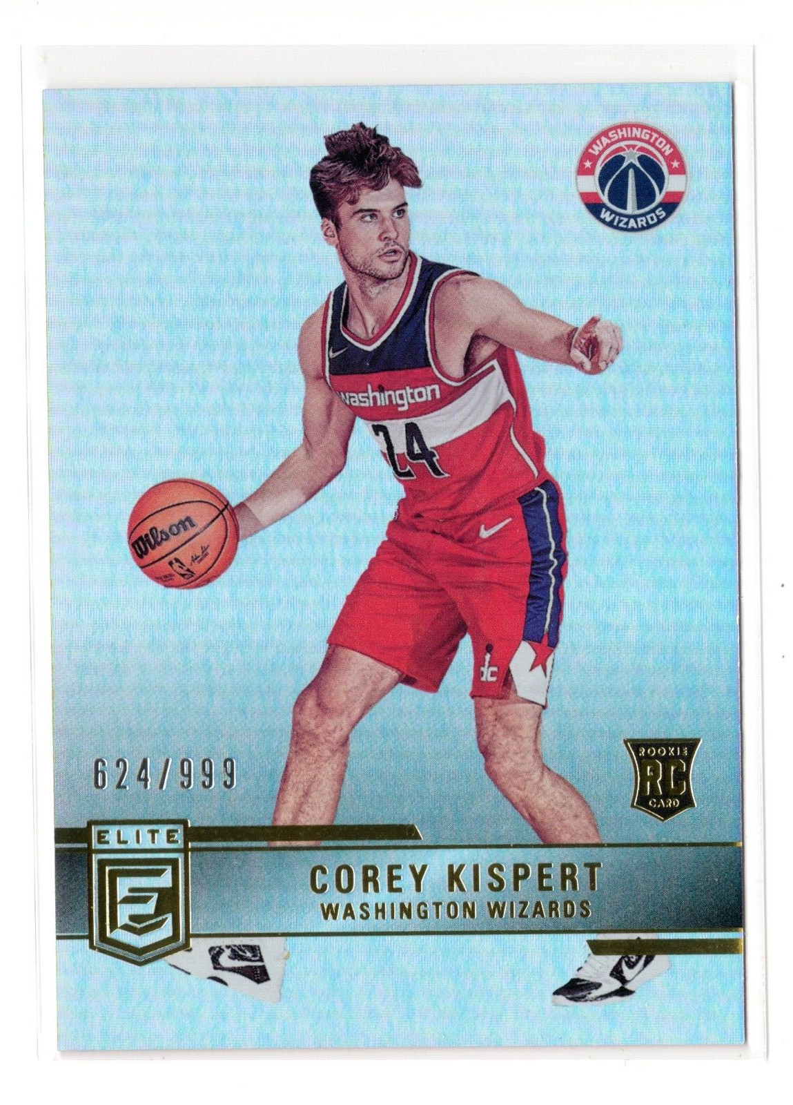 2021-22 Elite Corey Kispert #234 Rookie /999 Washington Wizards