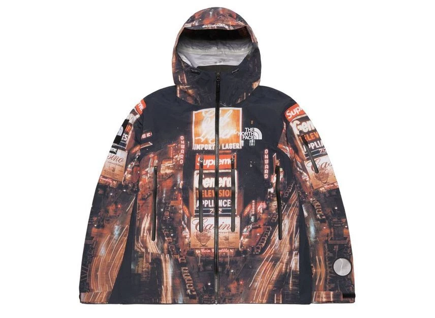 Veste coquille couture collée Supreme The North Face Times Square