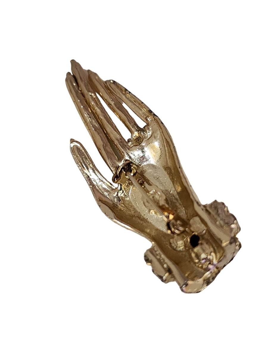 Vintage Jeweled Hand Brooch Attributed To Coro (A6420) | eBay Vintage Jeweled Hand Brooch Attributed To Coro (A6420) main image 0
