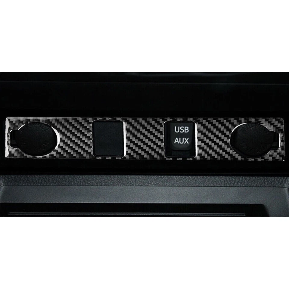 Kit completo de tapicería interior de coche para Toyota Tundra 2014-2021 vinilo fibra de carbono Foto 4 de 4