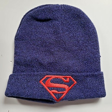 DC Superman Adult Unisex Cuffed Winter Beanie/Hat -new