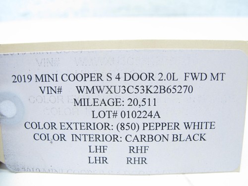 19-24 MINI COOPER F55 F56 HATCHBACK TRUNK LID TAIL GATE GRIP BOOT HANDLE OEM 010 - Picture 9 of 9