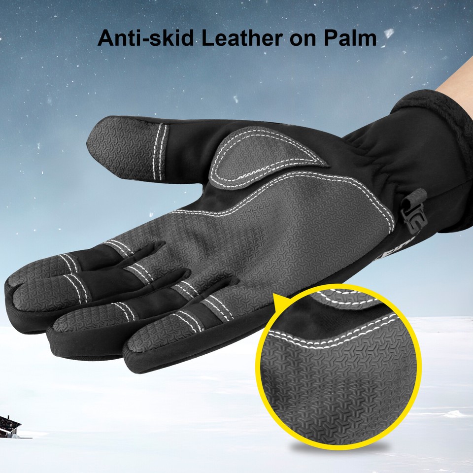 Waterproof Windproof Winter Gloves For Men Women Touchscreen Thermal