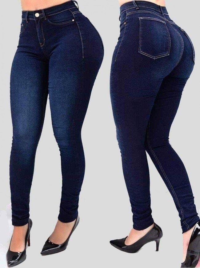 Pantalones Jeans Vaqueros De Mezclilla Colombianos Levanta Cola Ropa De Mujer