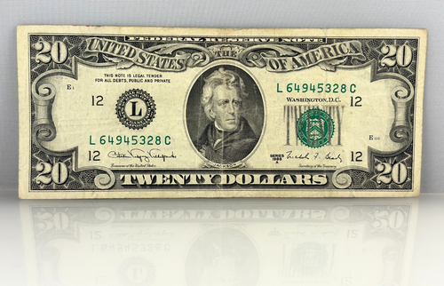 1988 Series A $20 Dollar Bill Note US Federal Reserve Bank of San Francisco - Picture 4 of 5