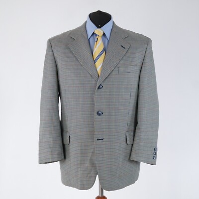 Mens Vintage Sport Coat 46S US Size CANDA Plaid Multi Colour