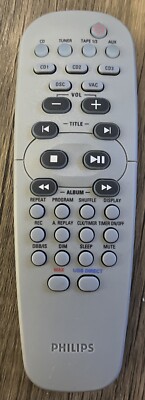 Philips Mini Cd Hifi Stereo Remote Control FWM575 FWM575/37 FWM372 FWM572 Mint