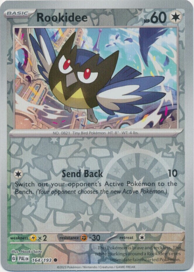 Pokemon -  Rookidee - 164/193 - Reverse Holo  - Paldea Evolved - NM/M