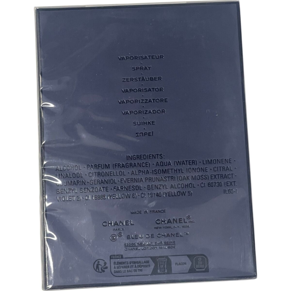 Bleu De Chanel for Men Eau De Parfum Spray 3.4 oz (100 ml Bleu De Chanel for Men Eau De Parfum Spray 3.4 oz (100 ml