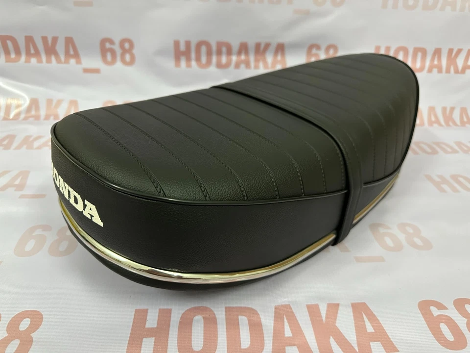 Asiento completo estilo moldura cromada nuevo Honda Trail 70 1974-1976 ST50 ST70 CT70 DAX. Foto 2 de 4