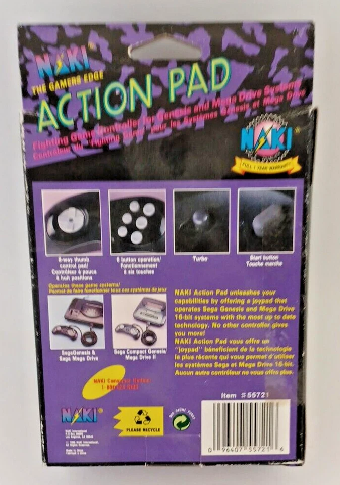 Action Pad 6 BUTTON for SEGA Genesis, COMPACT GENESIS,MEGA DRIVE & MEGA DRIVE II - Image 2 of 4