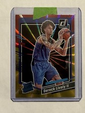 2023-24 Donruss Dereck Lively II Red Gold Laser Holo Rated Rookie RC SP