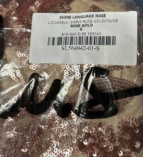 Lulus Shine Language Rose Gold Sequin Mermaid Maxi Dress Size S New - Picture 6 of 6
