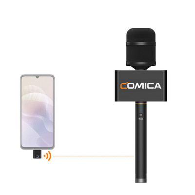 COMICA Revo S kabelloses Handmikrofon mit USB-C Empfänger 48kHz/24bit für Smartp