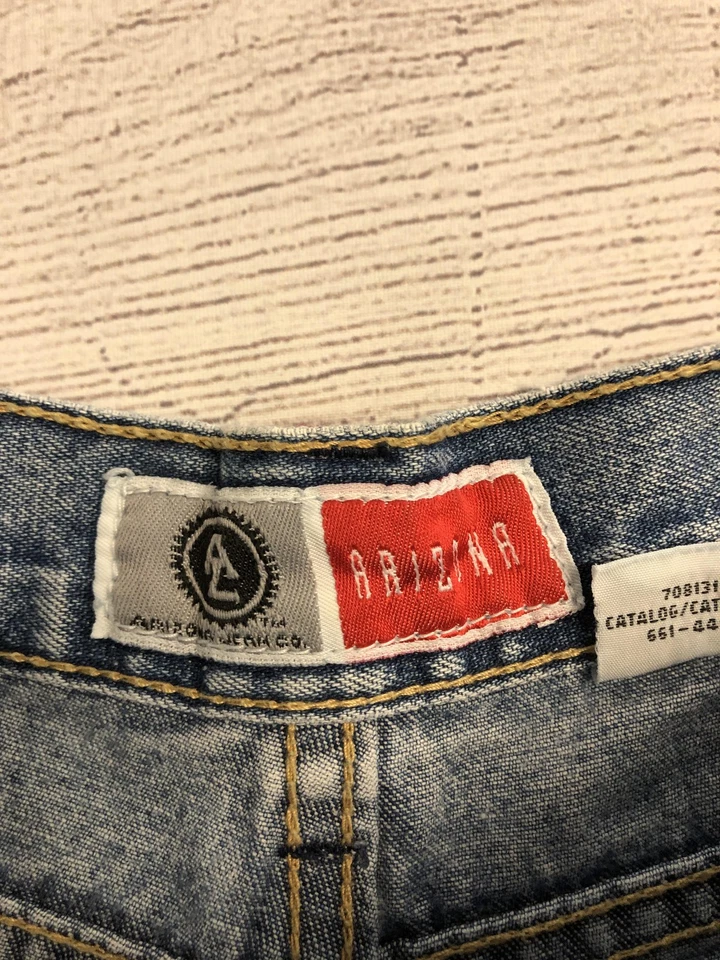 Pantalones Cortos Arizona Jean Co Para Mujer 11 Azul Denim Carpintero Utilitario Tiro Alto Cremallera Mosca Foto 3 de 4