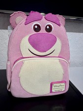 Disney Parks Loungefly Toy Story 3 Lotso Pastel Corduroy Mini Backpack NWT