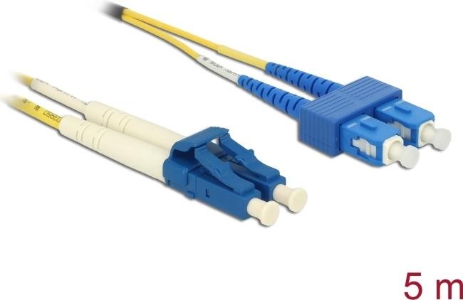 Delock 84802 Fibra Ottica LC a SC Duplex 5m OS2 | Opinioni