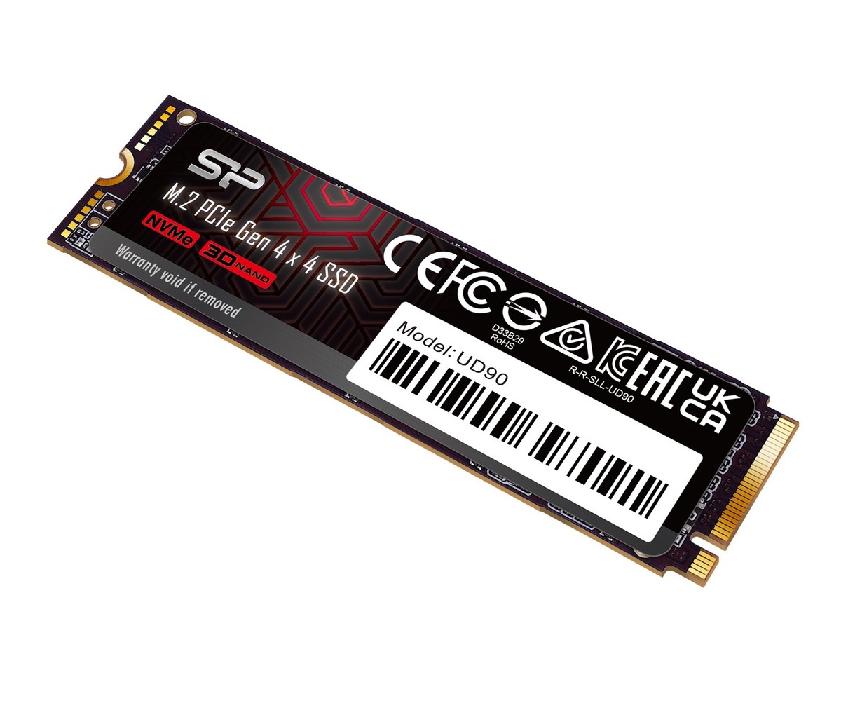 2TB Silicon Power UD90 SSD PCIe Gen 4x4 NVMe 1.4 M.2 2280 Solid