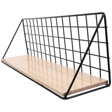 Wall Hanging Shelves Wire Mesh Floating Shelf Wall Mounted Storage Shelf