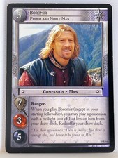 LORD OF THE RINGS TCG TREACHERY & DECEIT RARE CARD 18R40 BOROMIR mp