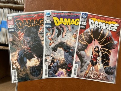 Damage Run 3: VF/NM to NM, Likely Unread #1-3, DC 2018 $7 Ship Dark Nights Metal