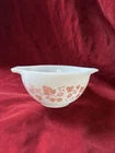Vintage Pyrex 441 Cinderella Mixing Bowl Pink Gooseberry Pattern Retro Farmhouse