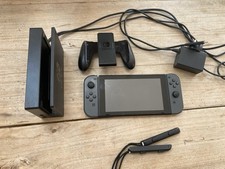 Nintendo Switch Console Grey Joy-Con, Dock, Grip & Power Adapter