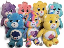 Care Bears Plush Lot Of 7 2021 2022 Bundle Rainbow Soft Huggable Bears Clean