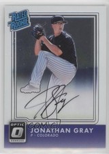 2016 Panini Donruss Optic Rated Rookies Signatures Jon Gray Jonathan Auto 09an