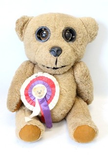 Large 1970s NOOKIE BEAR Roger DeCourcey Ventriloquist PUPPET PLUSH 52cm F27