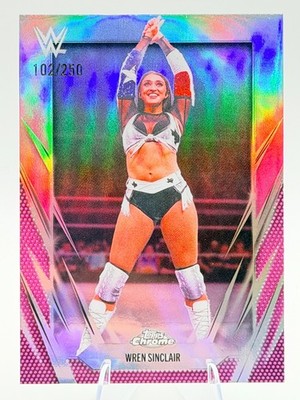 Wren Sinclair 2026 Topps WWE Chrome Pink Refractor SP #d /250