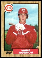 Wade Rowdon 1987 Topps #569 Cincinnati Reds MLB READ FREE SHIPPING AutographDen