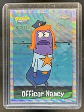 2025 Topps Chrome SpongeBob Squarepants Officer Nancy Wave Refractor #/175