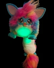 FUN Interactive Furby DJ Rainbow Electronic Plush Toy LED Lights Pulse to Music!