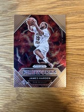 2021-22 Panini Prizm Draft Picks - Fireworks James Harden #17 Silver Prizm