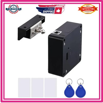 RFID Electronic Cabinet Lock Hidden DIY Drawer Locker Kit with 5 Key Cards Fobs