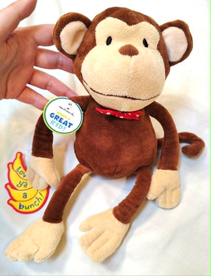 Chimp Monkey Hallmark 12'' What a Great Kid Bananas Love You a Bunch Valentine's