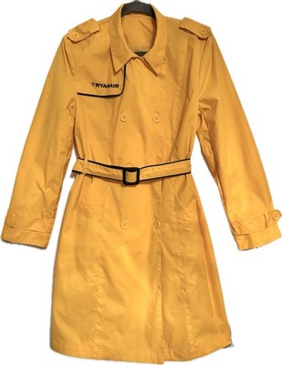 Rare Ryanair Cabin Crew Raincoat Trench Coat - Size 8 Small