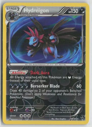 Hydreigon 79/101 Rare Noble Victories Pokemon Reverse Holo Lightly Played