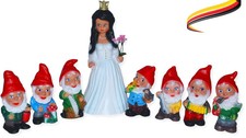 Gnomo da giardino - Set di 7 nani e Biancaneve