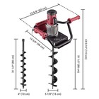 Yescom 1500W Electric Post Hole Digger 6" 4" Earth Auger Drill Bit Powerhead — photo 2