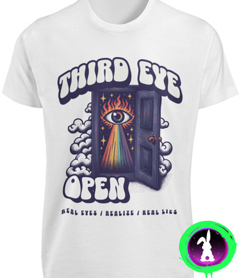 Third Eye Open T-SHIRT Trippy Psychedelic Ayahuasca Magic Mushroom LSD Drug TEE
