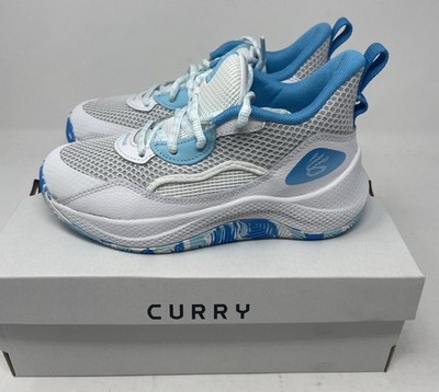 新品未使用　カリー3 Curry3 グレー＆ブルー　グラデーション UA Curry 3Z 24 Halo Gray White Sky Blue Basketball Shoes Youth